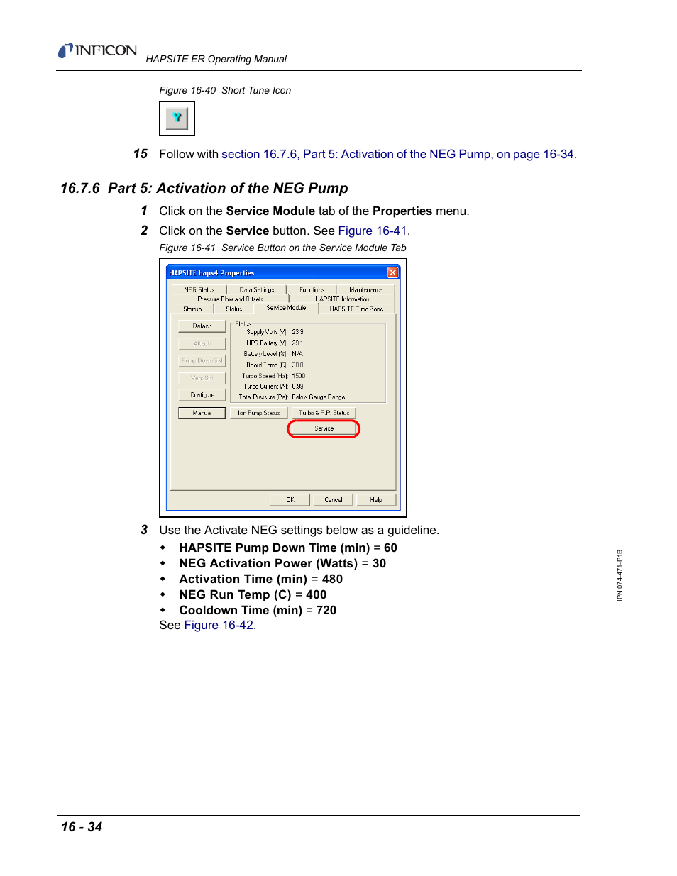 6 part 5: activation of the neg pump, Figure 16-40 | INFICON HAPSITE ER Chemical Identification System User Manual | Page 510 / 560