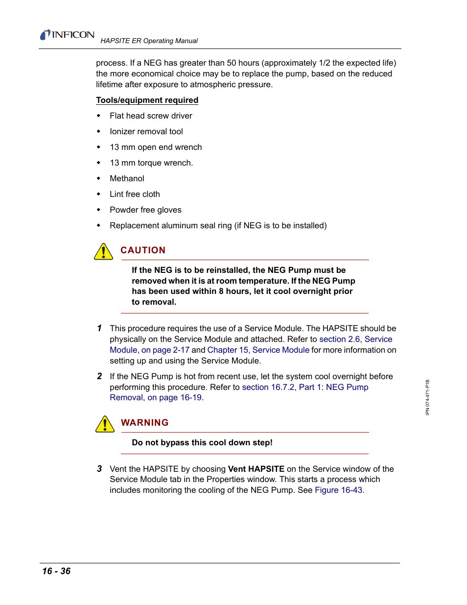 INFICON HAPSITE ER Chemical Identification System User Manual | Page 512 / 560