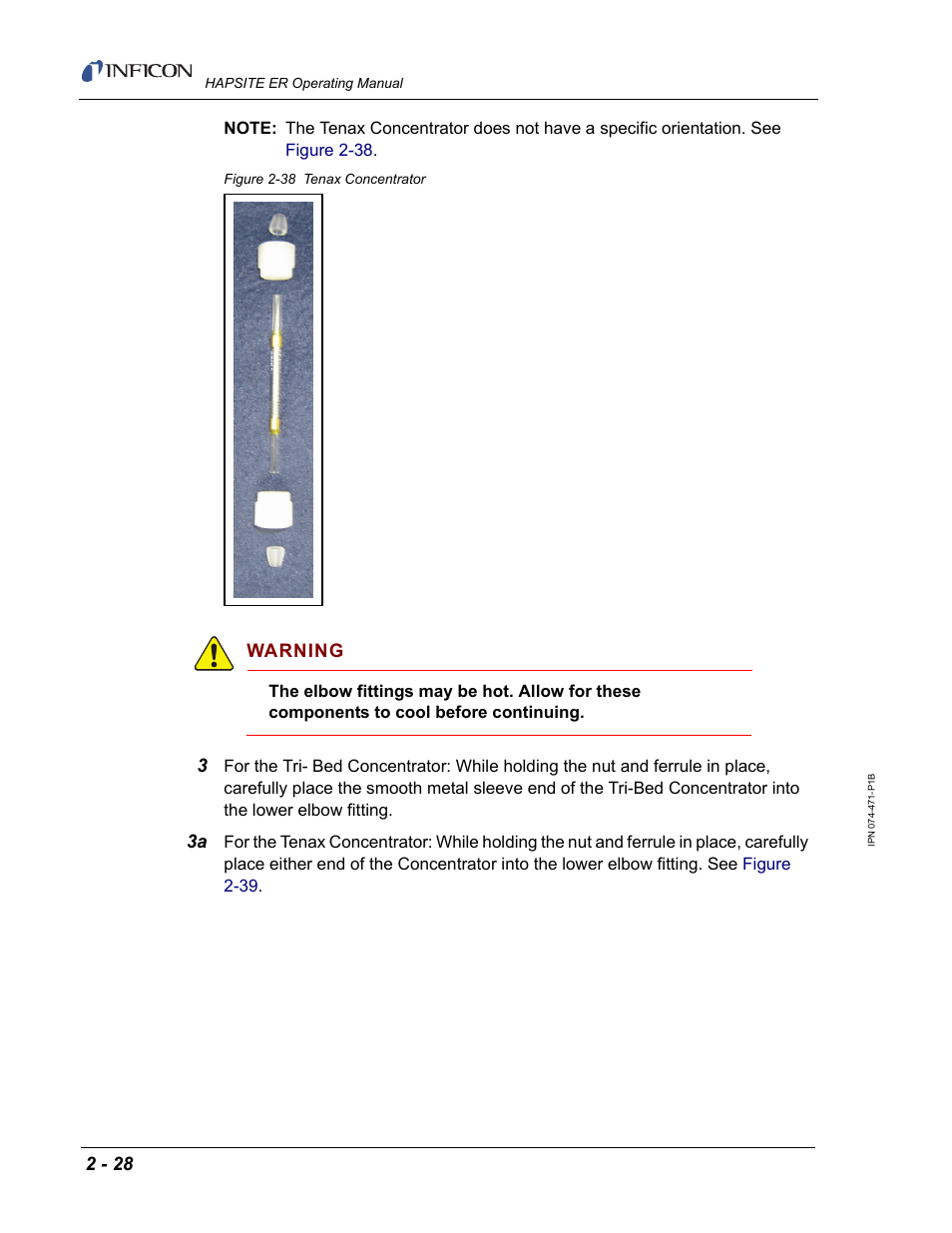 INFICON HAPSITE ER Chemical Identification System User Manual | Page 66 / 560