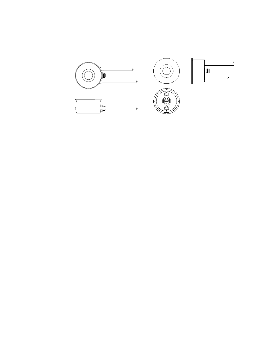 Sensor specifications, Section 1.4, Figure 1.1: standard sensors | Operation, Feedthrough installation, Water, Electrical, Materials (in vac), Sensor spare parts, Section 1.5 | INFICON STM-100/MF Thin Film Deposition Monitor User Manual | Page 17 / 99