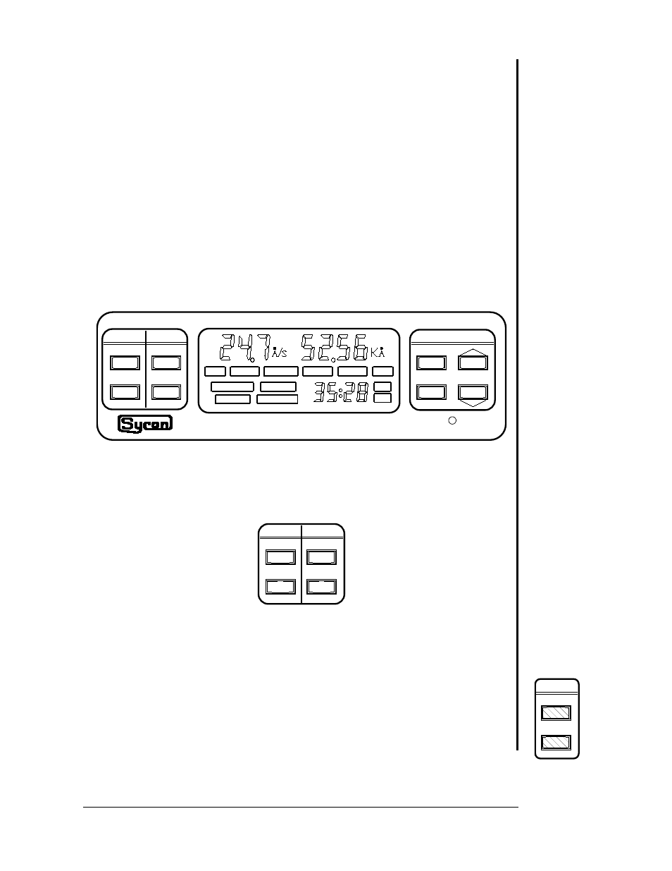 Operation and programming, Keyboard description, Section 2.1 | Figure 2.1: stm-100 / mf front panel, System control key group, Section 2.2, Figure 2.2: system control keys, Shutter keys, Page 2 - 1 operation and programming | INFICON STM-100/MF Thin Film Deposition Monitor User Manual | Page 21 / 99