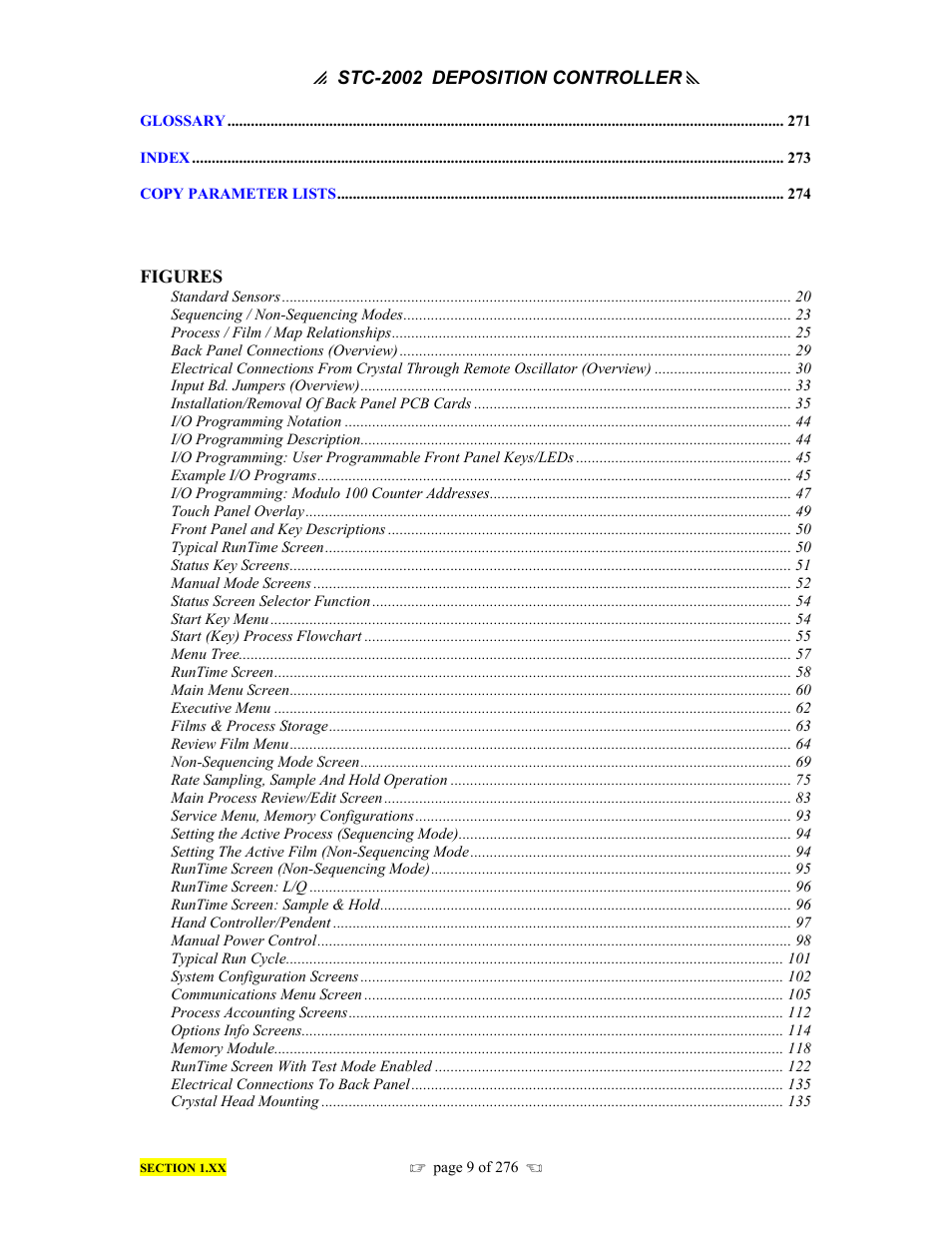 INFICON STC-2002 Thin Film Deposition Controller Operating Manual User Manual | Page 11 / 278