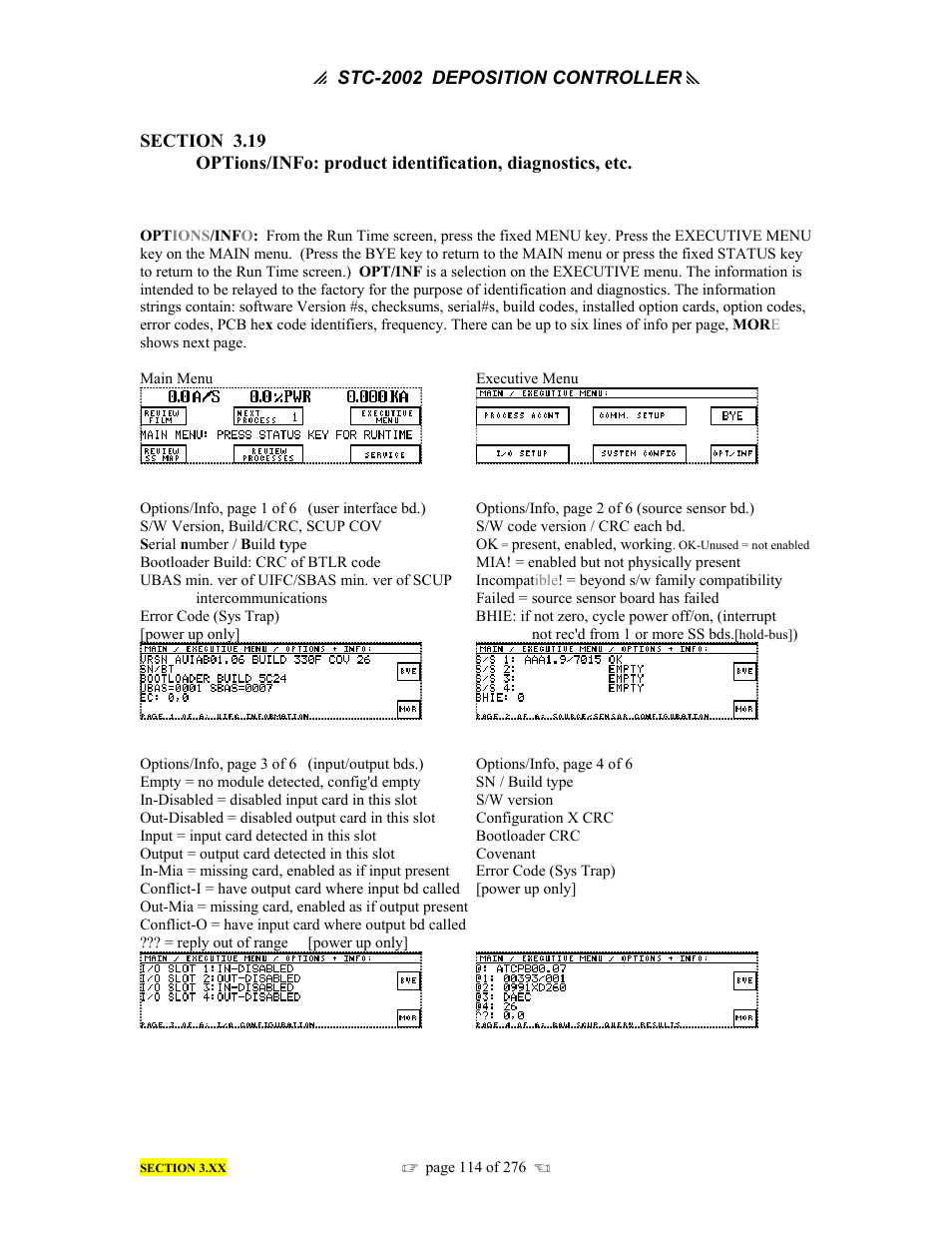INFICON STC-2002 Thin Film Deposition Controller Operating Manual User Manual | Page 116 / 278