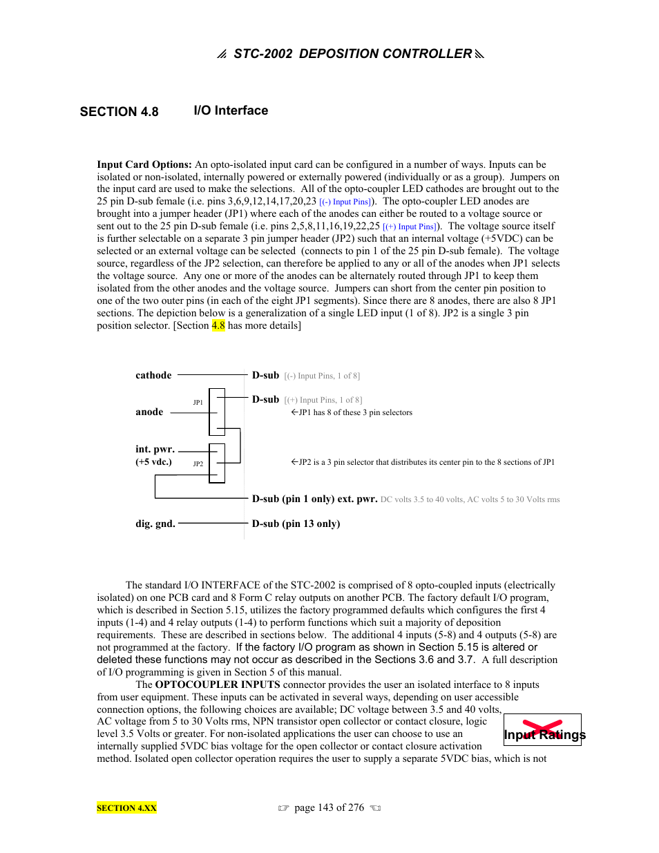 P stc-2002, Deposition controller y, I/o interface | INFICON STC-2002 Thin Film Deposition Controller Operating Manual User Manual | Page 145 / 278