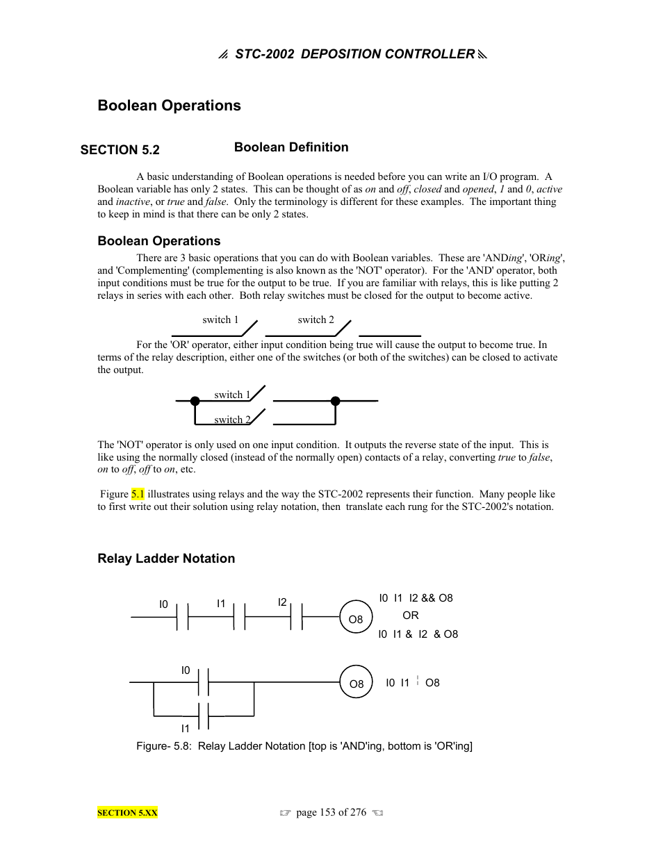 Boolean operations | INFICON STC-2002 Thin Film Deposition Controller Operating Manual User Manual | Page 155 / 278