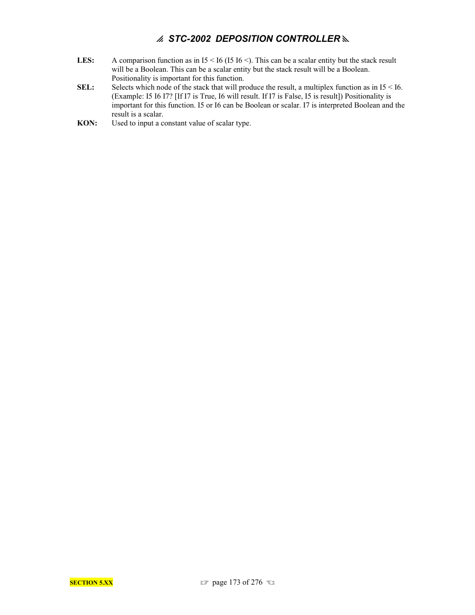 INFICON STC-2002 Thin Film Deposition Controller Operating Manual User Manual | Page 175 / 278