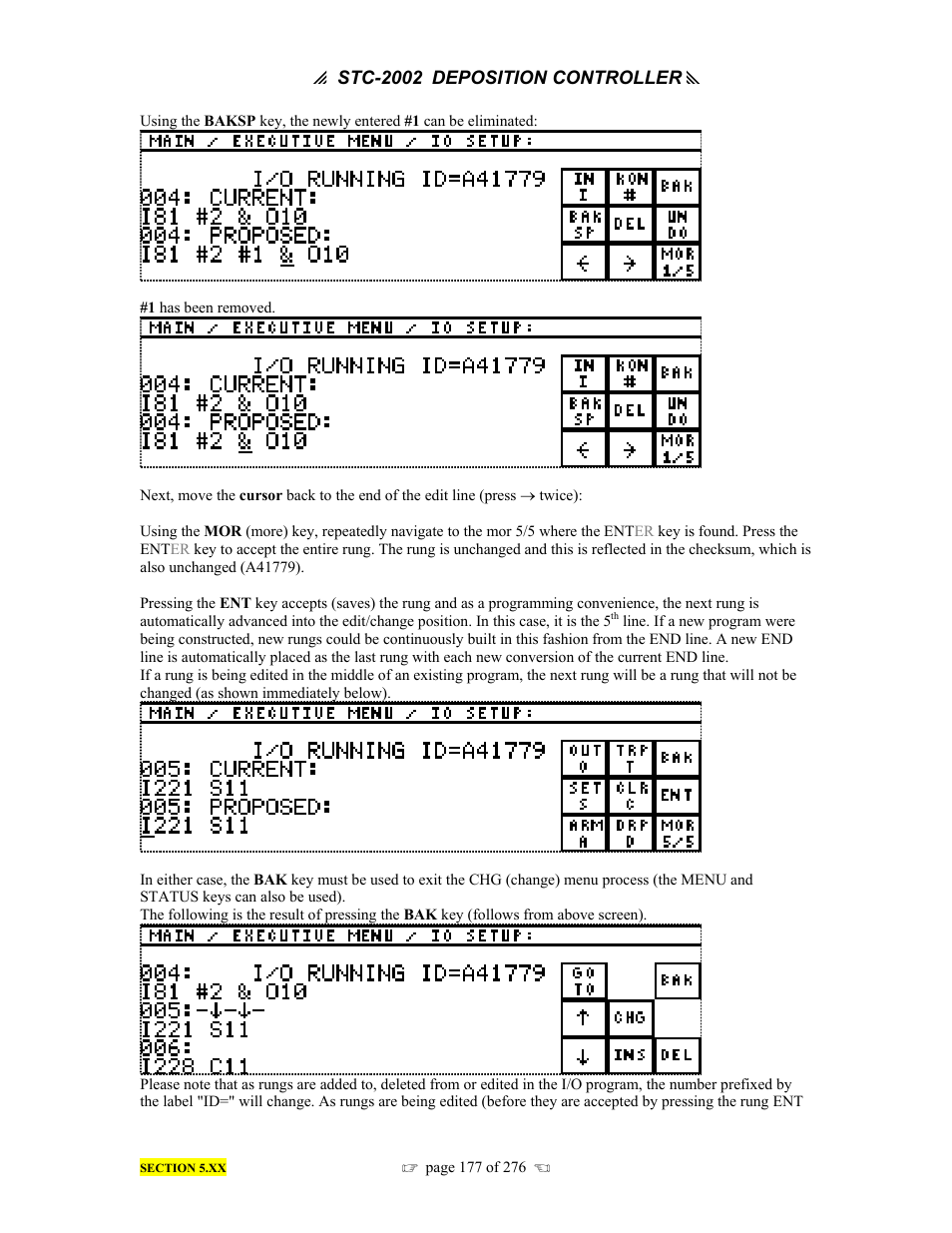 INFICON STC-2002 Thin Film Deposition Controller Operating Manual User Manual | Page 179 / 278