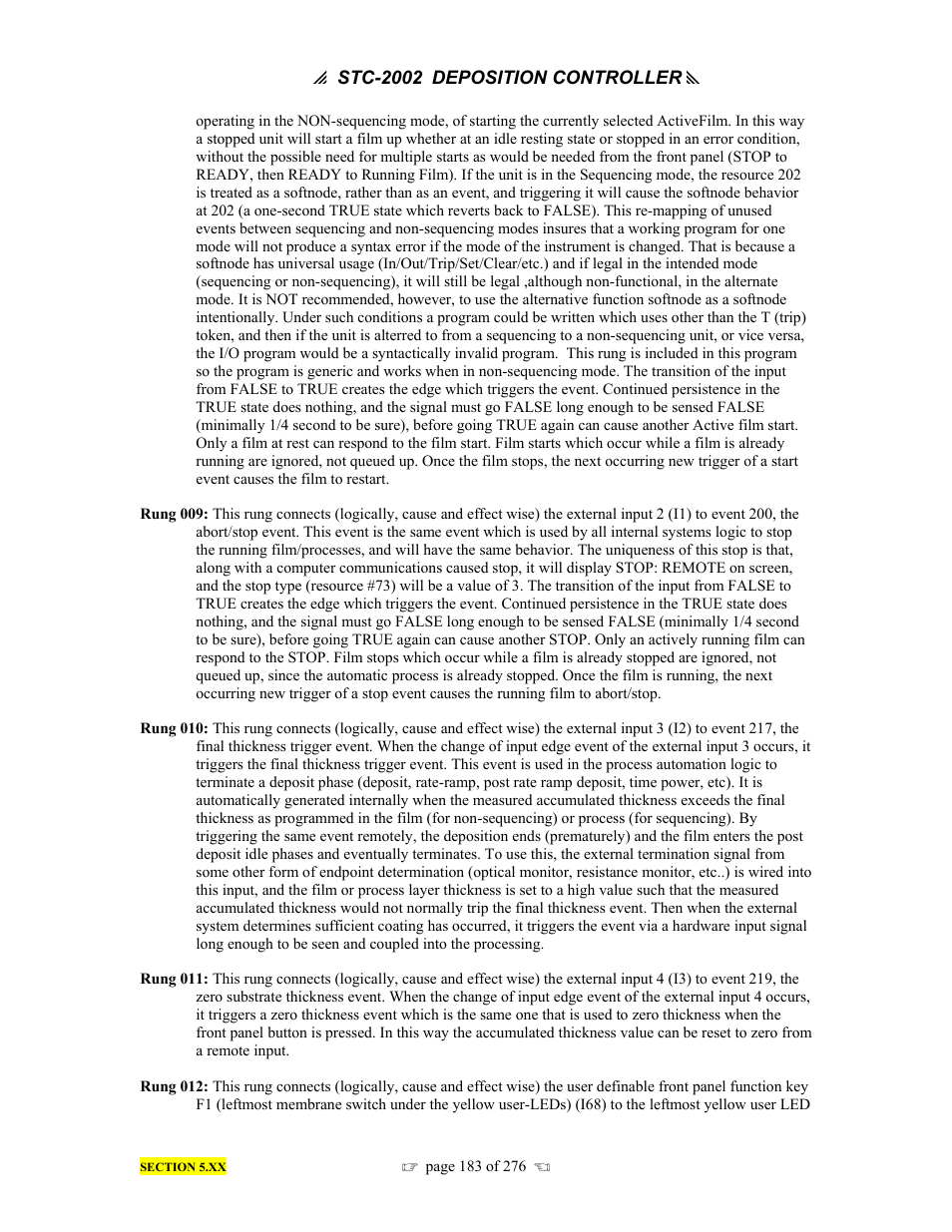INFICON STC-2002 Thin Film Deposition Controller Operating Manual User Manual | Page 185 / 278