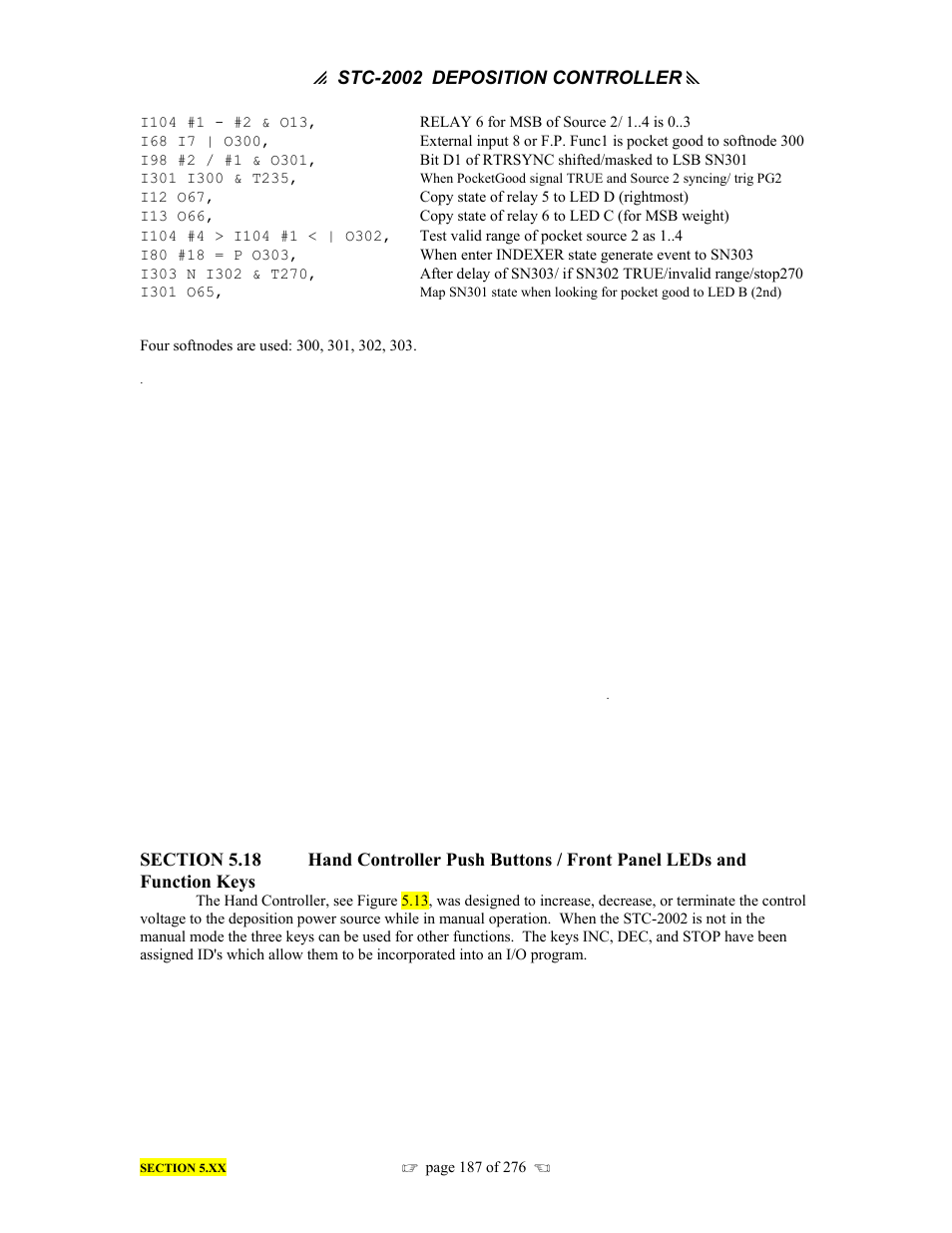 P stc-2002, Deposition controller y | INFICON STC-2002 Thin Film Deposition Controller Operating Manual User Manual | Page 189 / 278