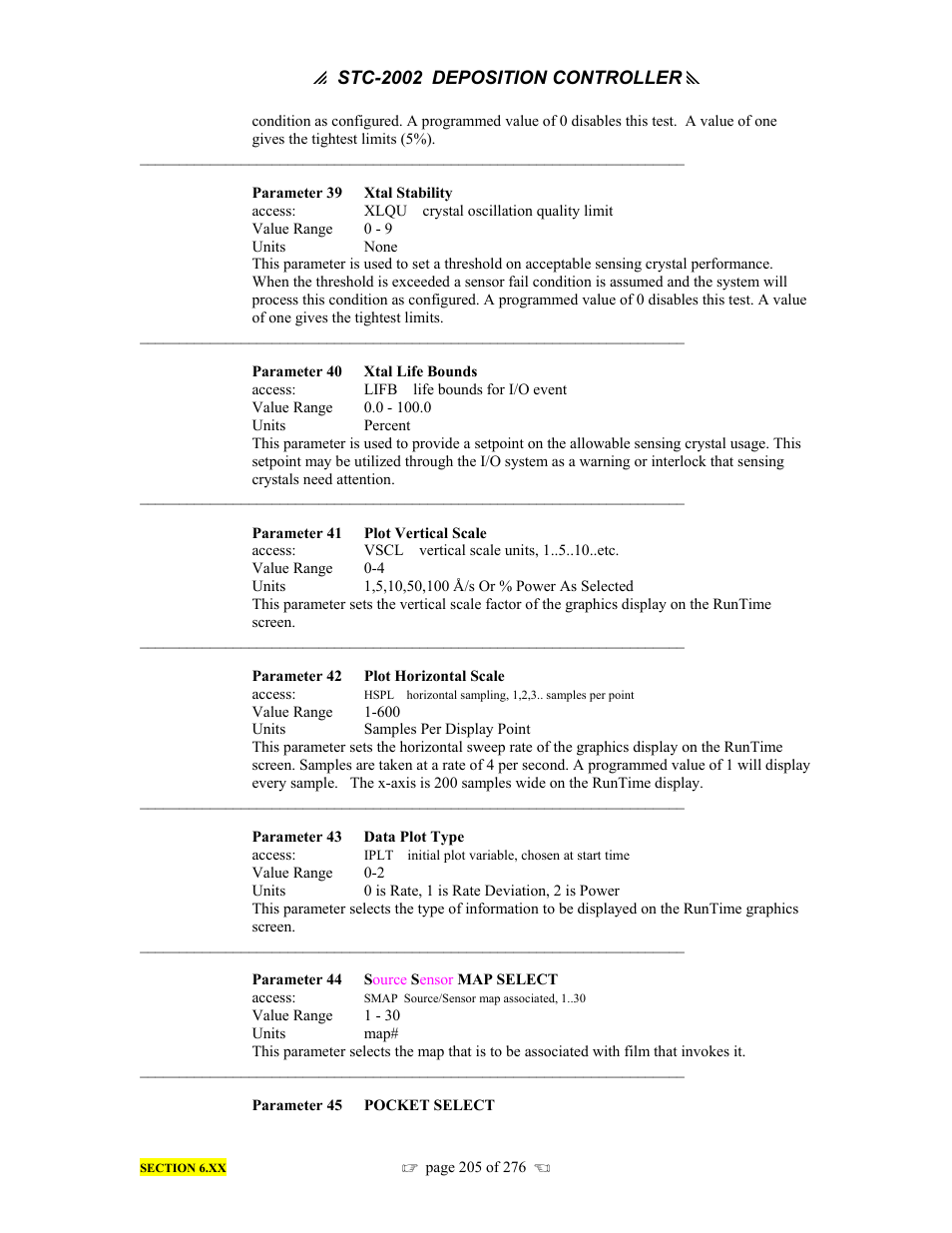 INFICON STC-2002 Thin Film Deposition Controller Operating Manual User Manual | Page 207 / 278