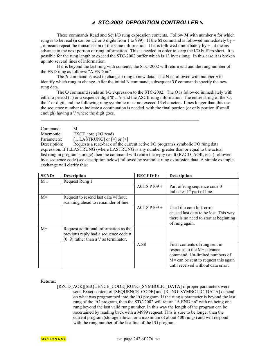 INFICON STC-2002 Thin Film Deposition Controller Operating Manual User Manual | Page 244 / 278