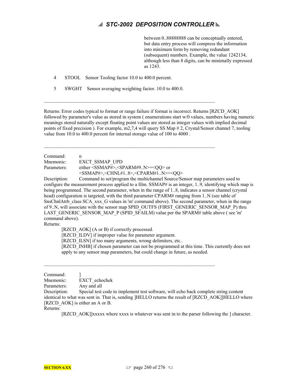 INFICON STC-2002 Thin Film Deposition Controller Operating Manual User Manual | Page 262 / 278