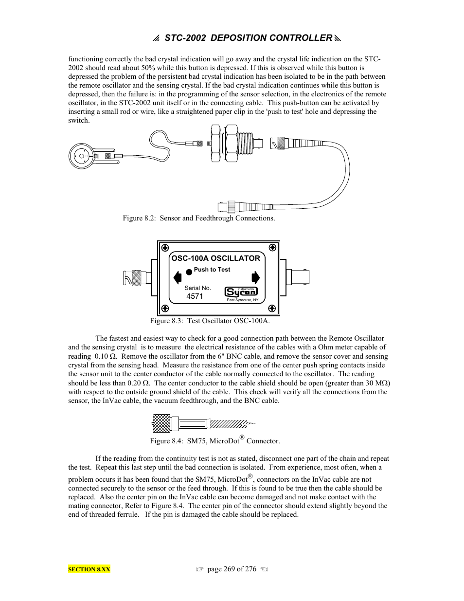 P stc-2002, Deposition controller y | INFICON STC-2002 Thin Film Deposition Controller Operating Manual User Manual | Page 271 / 278