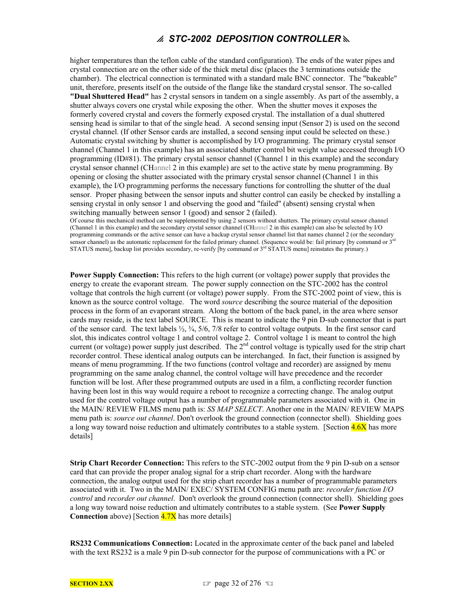 P stc-2002, Deposition controller y | INFICON STC-2002 Thin Film Deposition Controller Operating Manual User Manual | Page 34 / 278