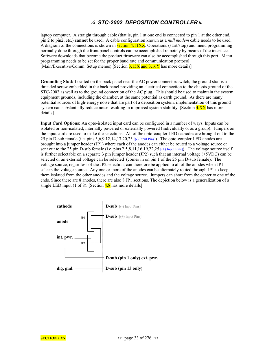 INFICON STC-2002 Thin Film Deposition Controller Operating Manual User Manual | Page 35 / 278