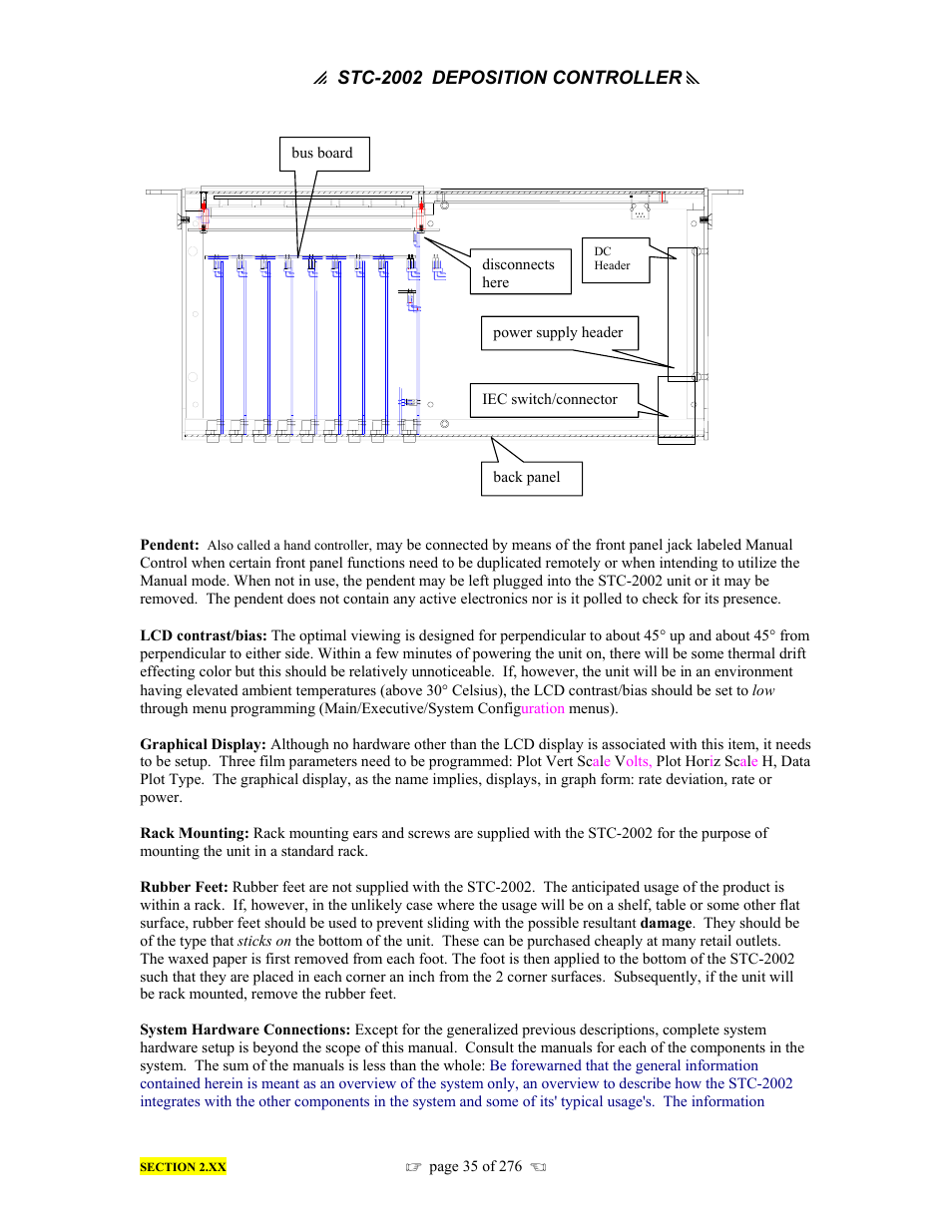 INFICON STC-2002 Thin Film Deposition Controller Operating Manual User Manual | Page 37 / 278