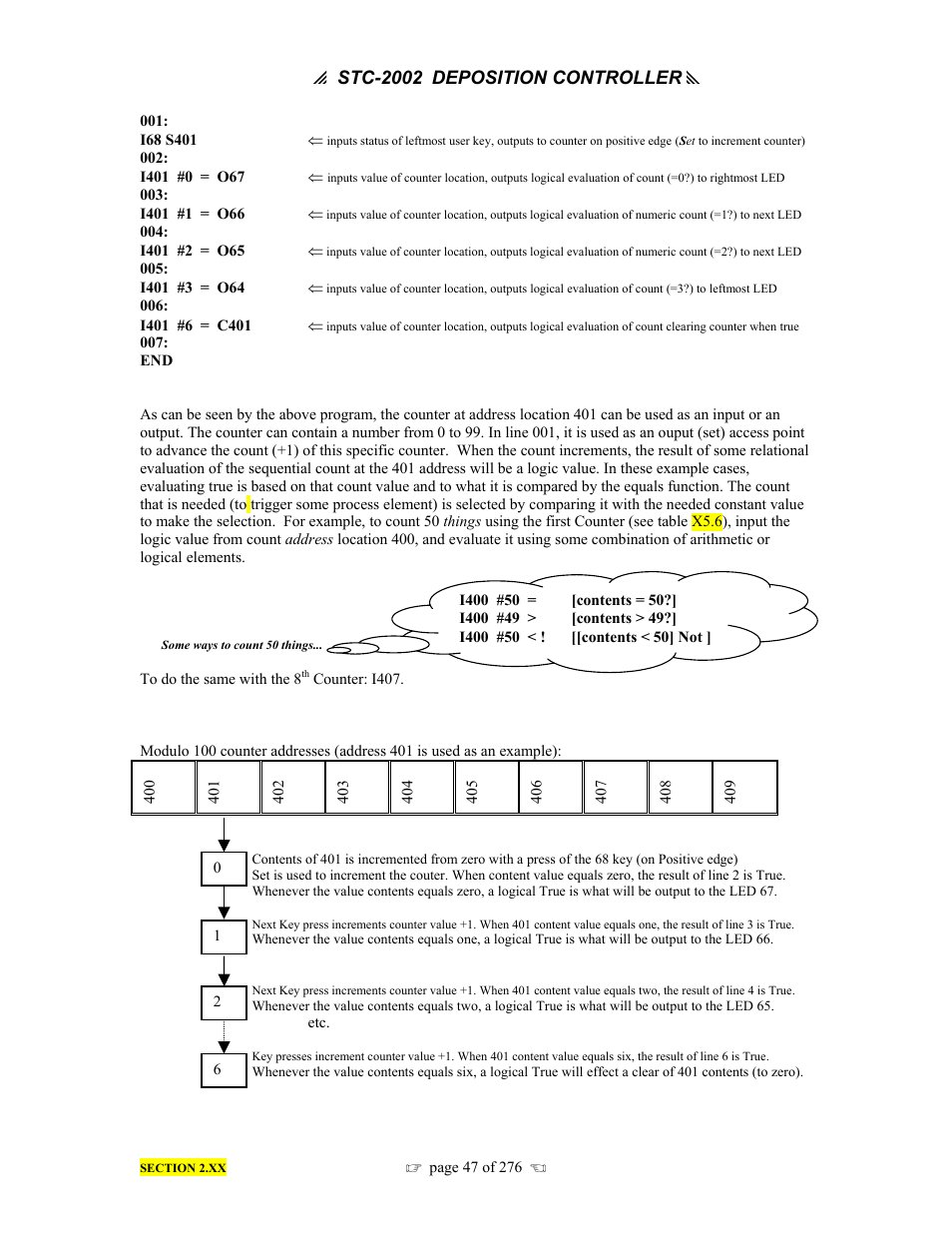 INFICON STC-2002 Thin Film Deposition Controller Operating Manual User Manual | Page 49 / 278