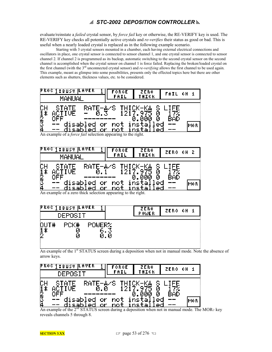 P stc-2002, Deposition controller y | INFICON STC-2002 Thin Film Deposition Controller Operating Manual User Manual | Page 55 / 278