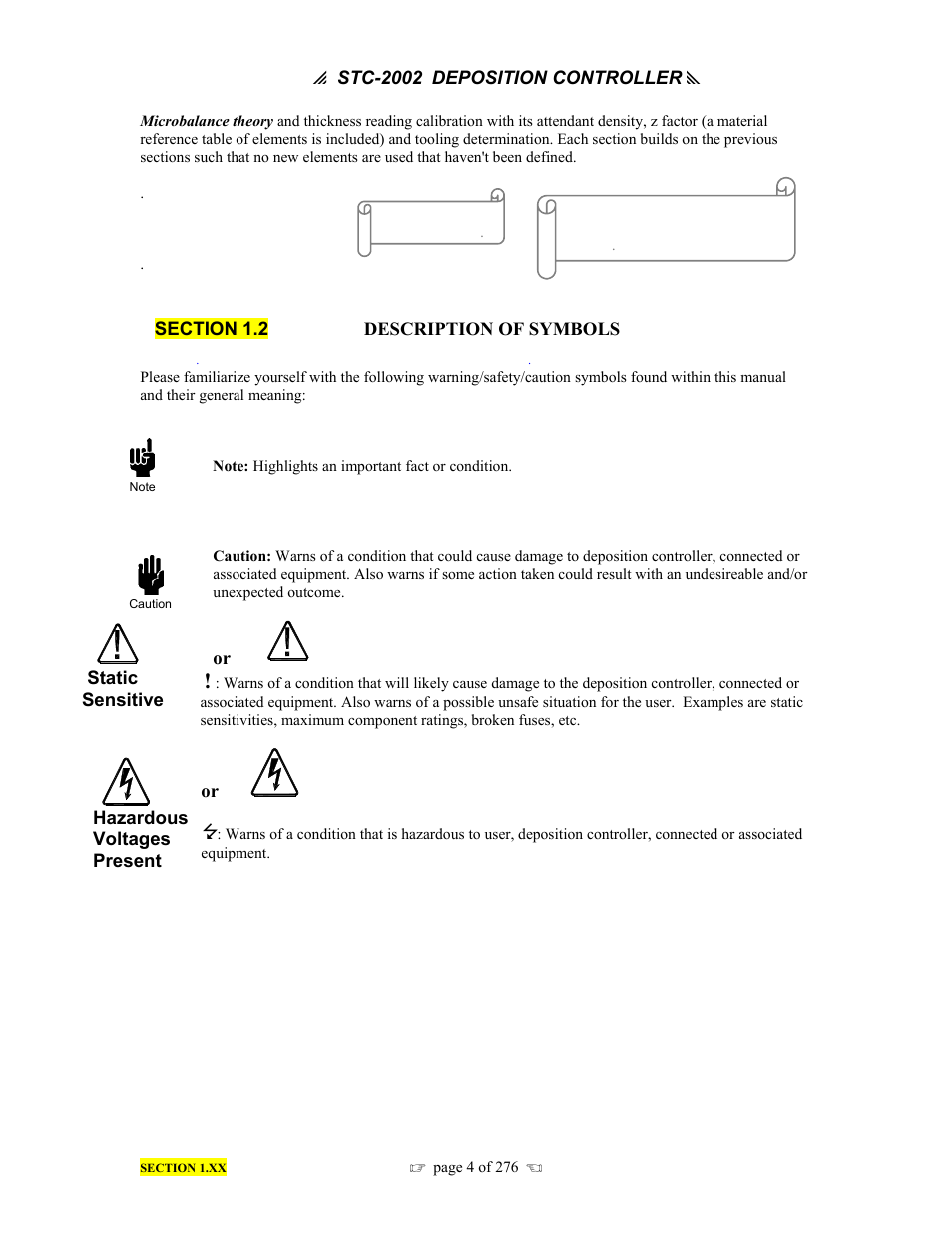 INFICON STC-2002 Thin Film Deposition Controller Operating Manual User Manual | Page 6 / 278