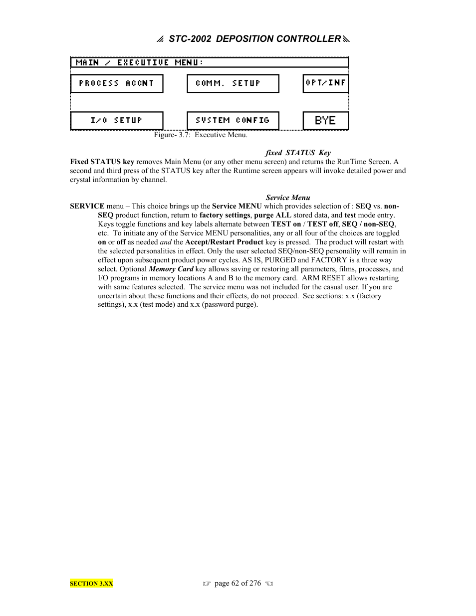 INFICON STC-2002 Thin Film Deposition Controller Operating Manual User Manual | Page 64 / 278