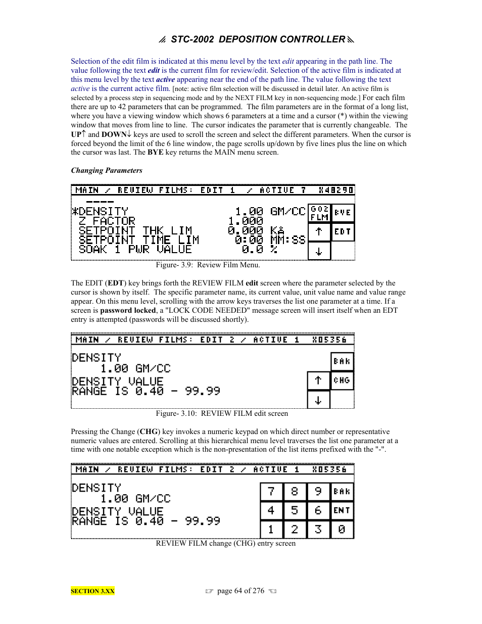 INFICON STC-2002 Thin Film Deposition Controller Operating Manual User Manual | Page 66 / 278