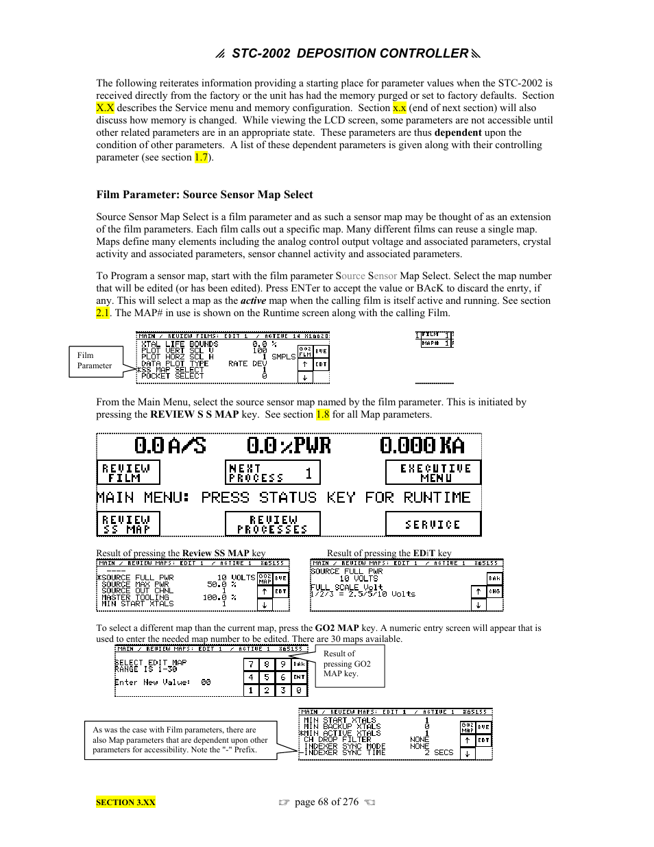 INFICON STC-2002 Thin Film Deposition Controller Operating Manual User Manual | Page 70 / 278