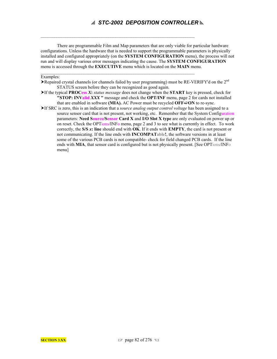 INFICON STC-2002 Thin Film Deposition Controller Operating Manual User Manual | Page 84 / 278