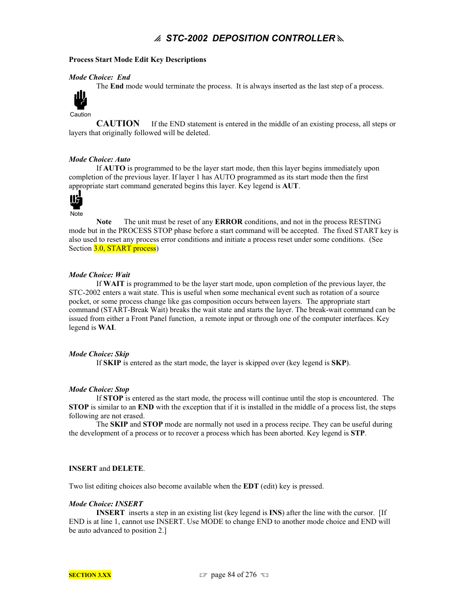 INFICON STC-2002 Thin Film Deposition Controller Operating Manual User Manual | Page 86 / 278