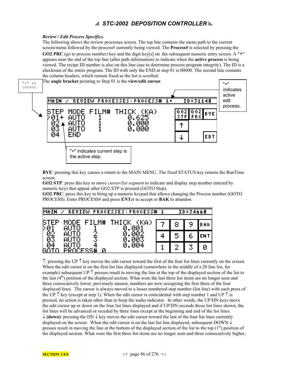 INFICON STC-2002 Thin Film Deposition Controller Operating Manual User Manual | Page 88 / 278