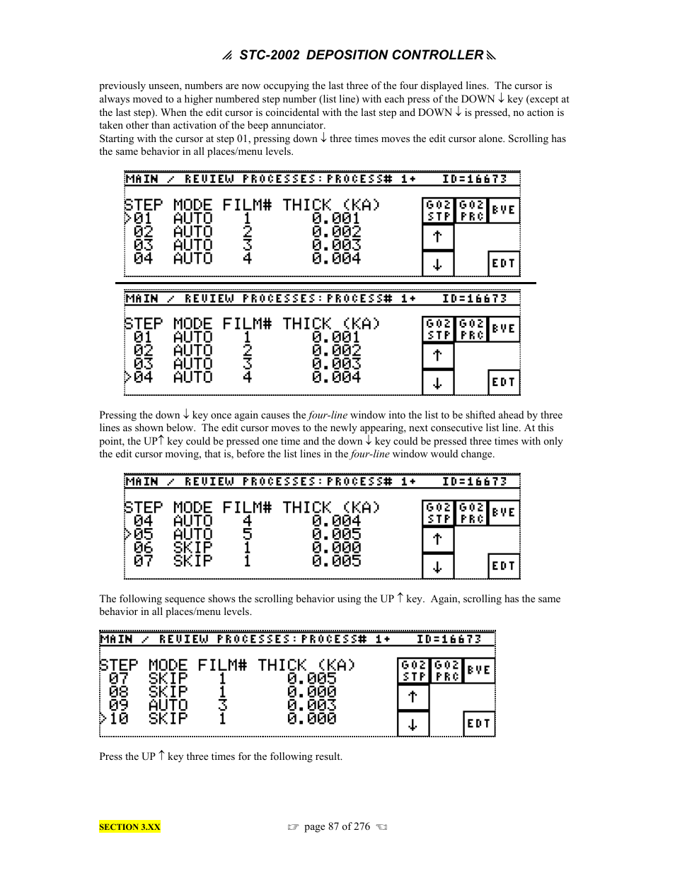 INFICON STC-2002 Thin Film Deposition Controller Operating Manual User Manual | Page 89 / 278