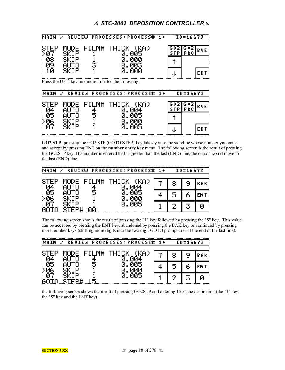 INFICON STC-2002 Thin Film Deposition Controller Operating Manual User Manual | Page 90 / 278