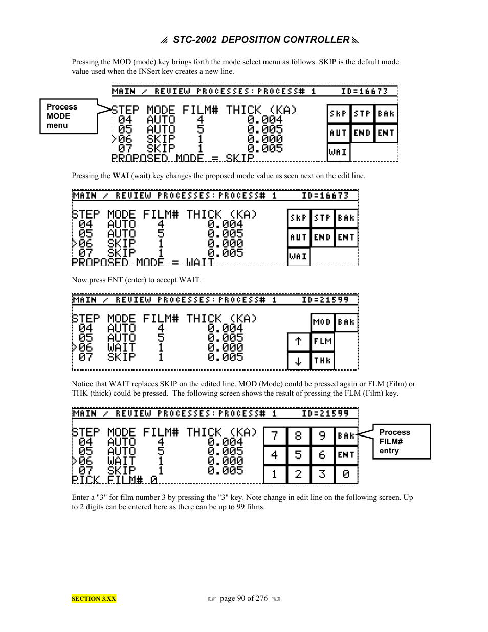 INFICON STC-2002 Thin Film Deposition Controller Operating Manual User Manual | Page 92 / 278