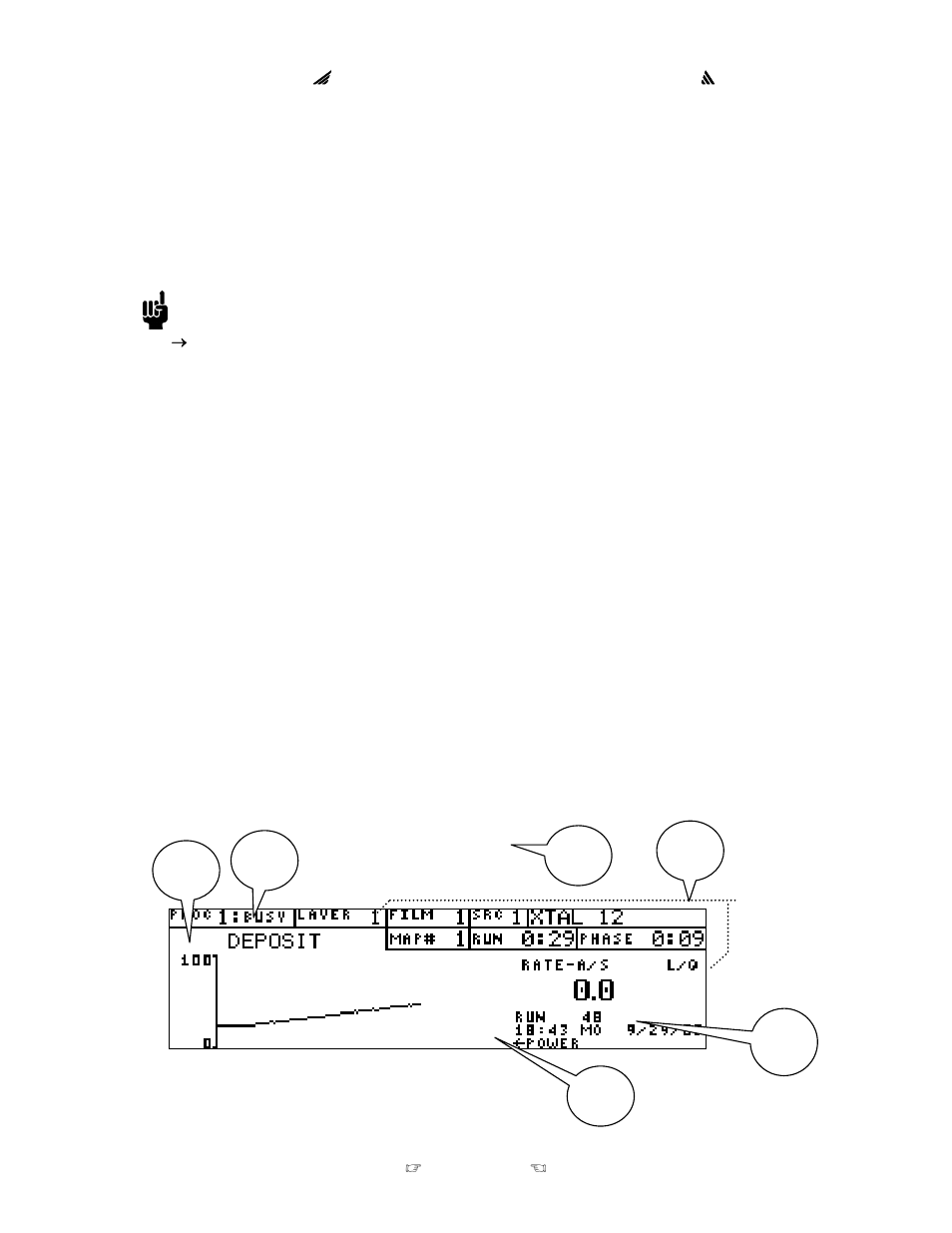 Runtime screen | INFICON STC-2000A Thin Film Deposition Controller Operating Manual User Manual | Page 64 / 292