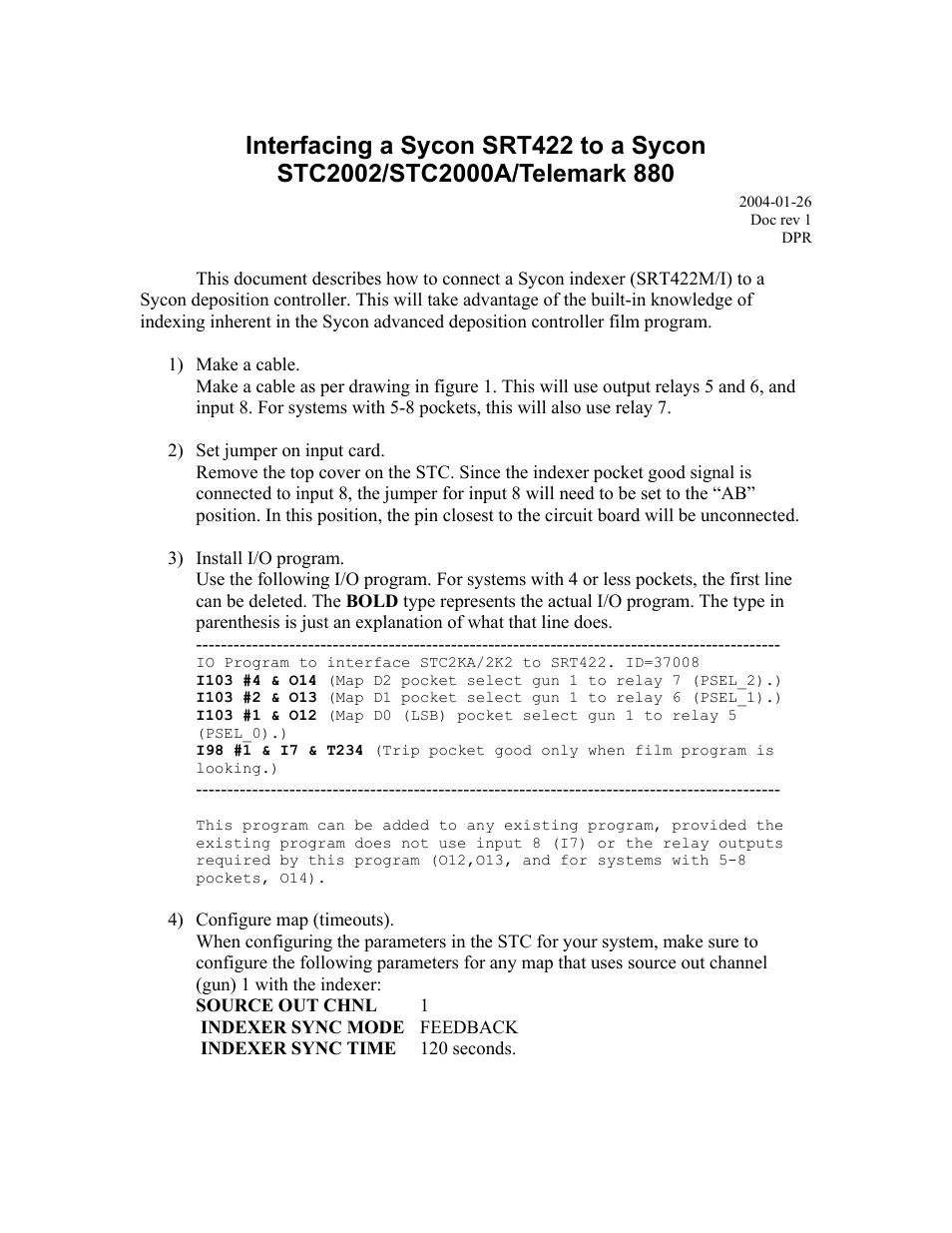 INFICON SRT-422 Crucible Indexer User Manual | Page 66 / 70