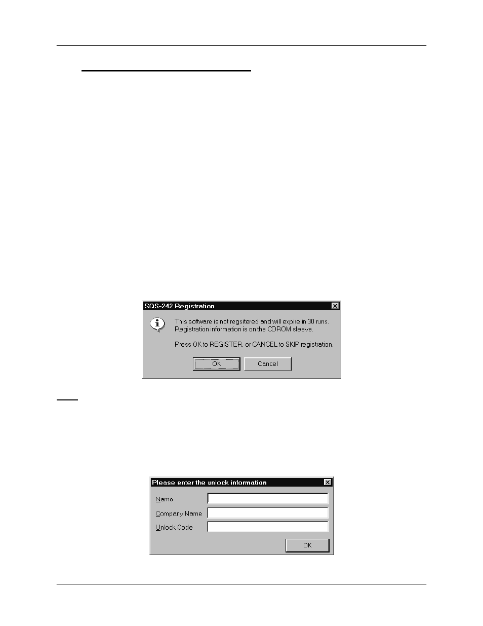 Chapter 3 sqs-242 software, 1 installation and registration | INFICON SID-242 Thin Film Deposition Controller User Manual | Page 32 / 95