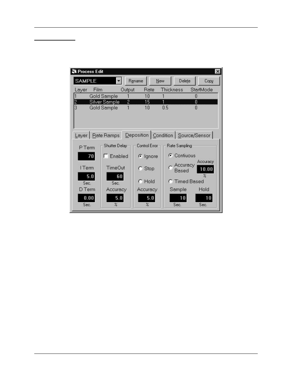Chapter 3 sqs-142 software | INFICON SID-142 Thin Film Deposition Controller User Manual | Page 35 / 74