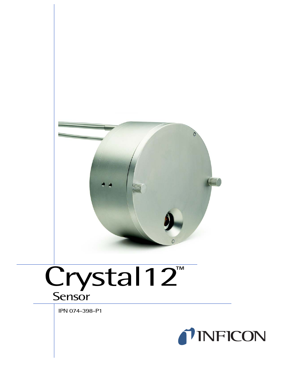 INFICON Crystal 12 Sensor User Manual | 58 pages