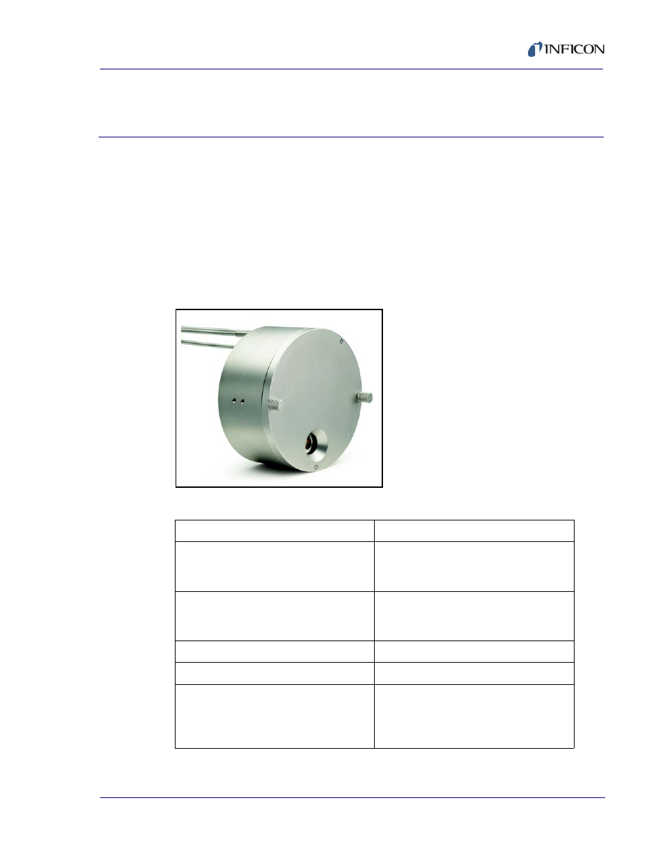 Chapter 1 sensor specifications, 1 specifications for crystal12 sensor 750-667-g1, Chapter 1 | INFICON Crystal 12 Sensor User Manual | Page 13 / 58