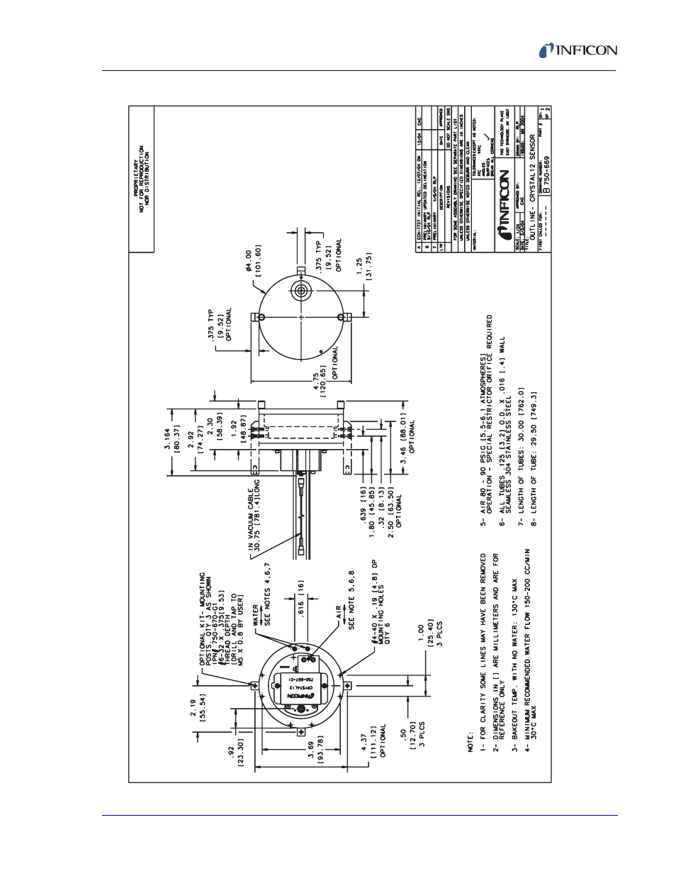 INFICON Crystal 12 Sensor User Manual | Page 17 / 58