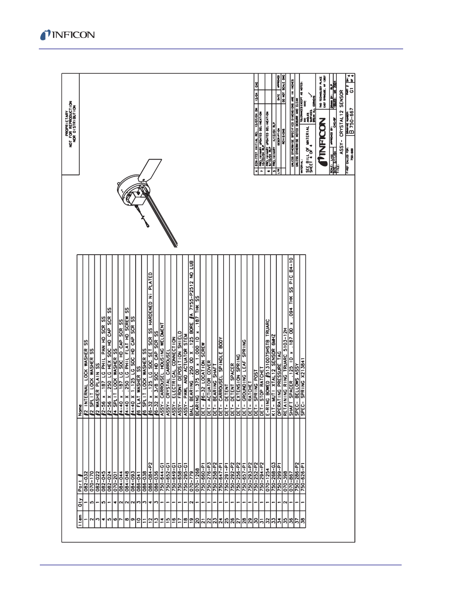 INFICON Crystal 12 Sensor User Manual | Page 22 / 58