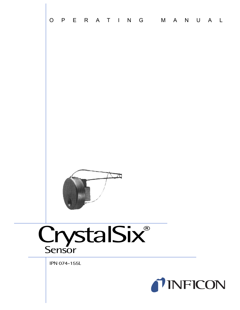 INFICON CrystalSix Sensor User Manual | 54 pages