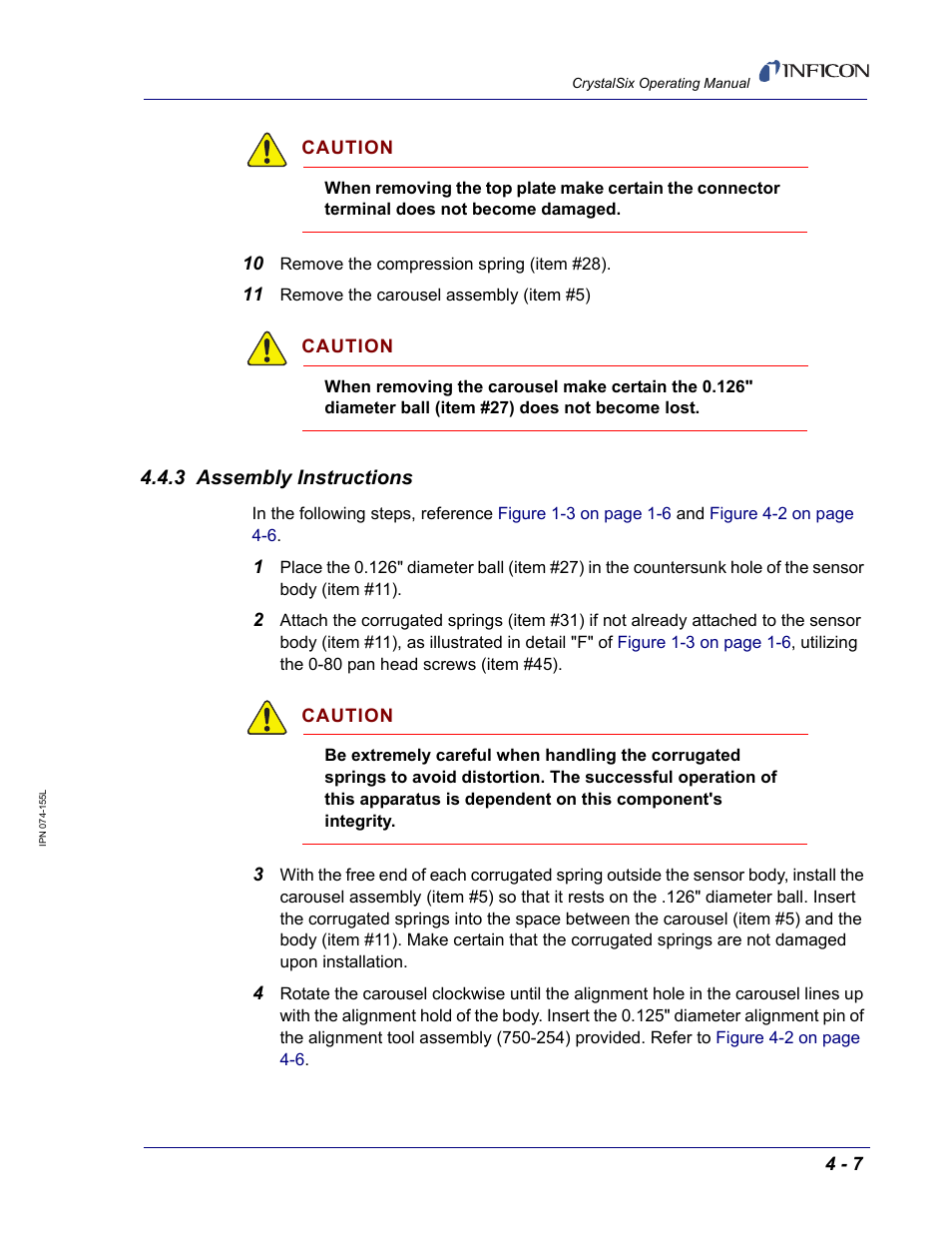 3 assembly instructions | INFICON CrystalSix Sensor User Manual | Page 43 / 54