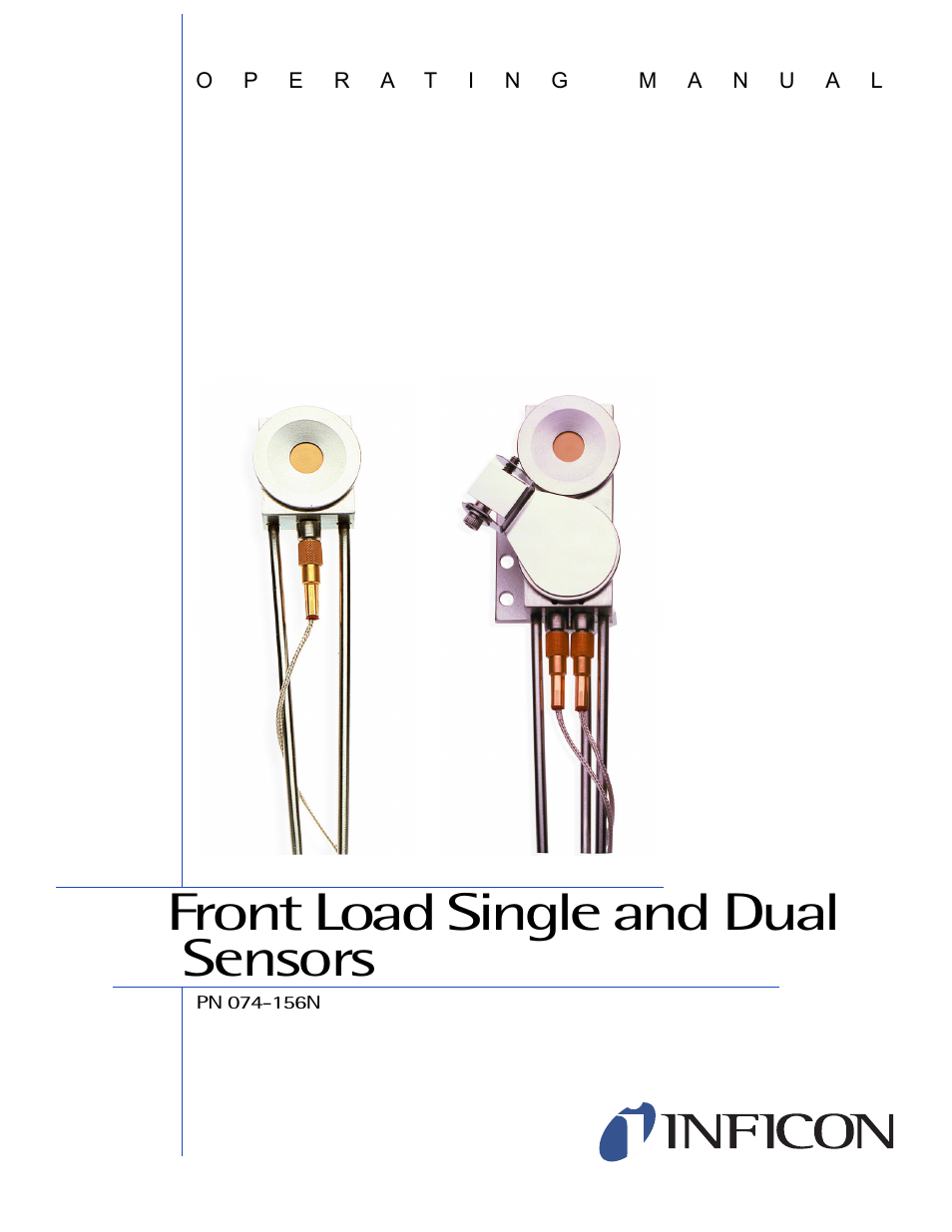 INFICON Front Load Single Sensor User Manual | 90 pages