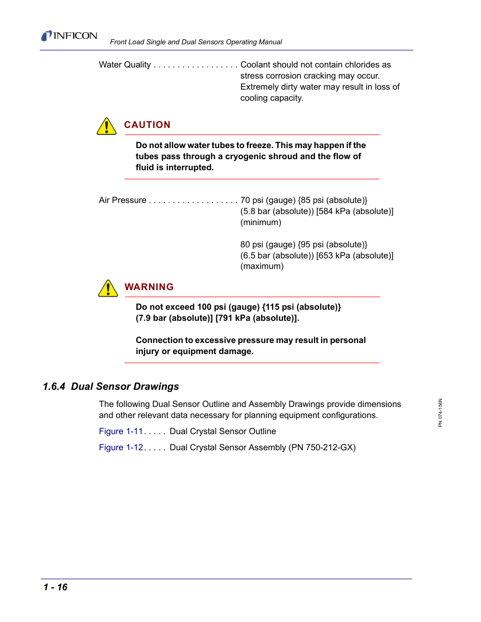 4 dual sensor drawings | INFICON Front Load Single Sensor User Manual | Page 26 / 90