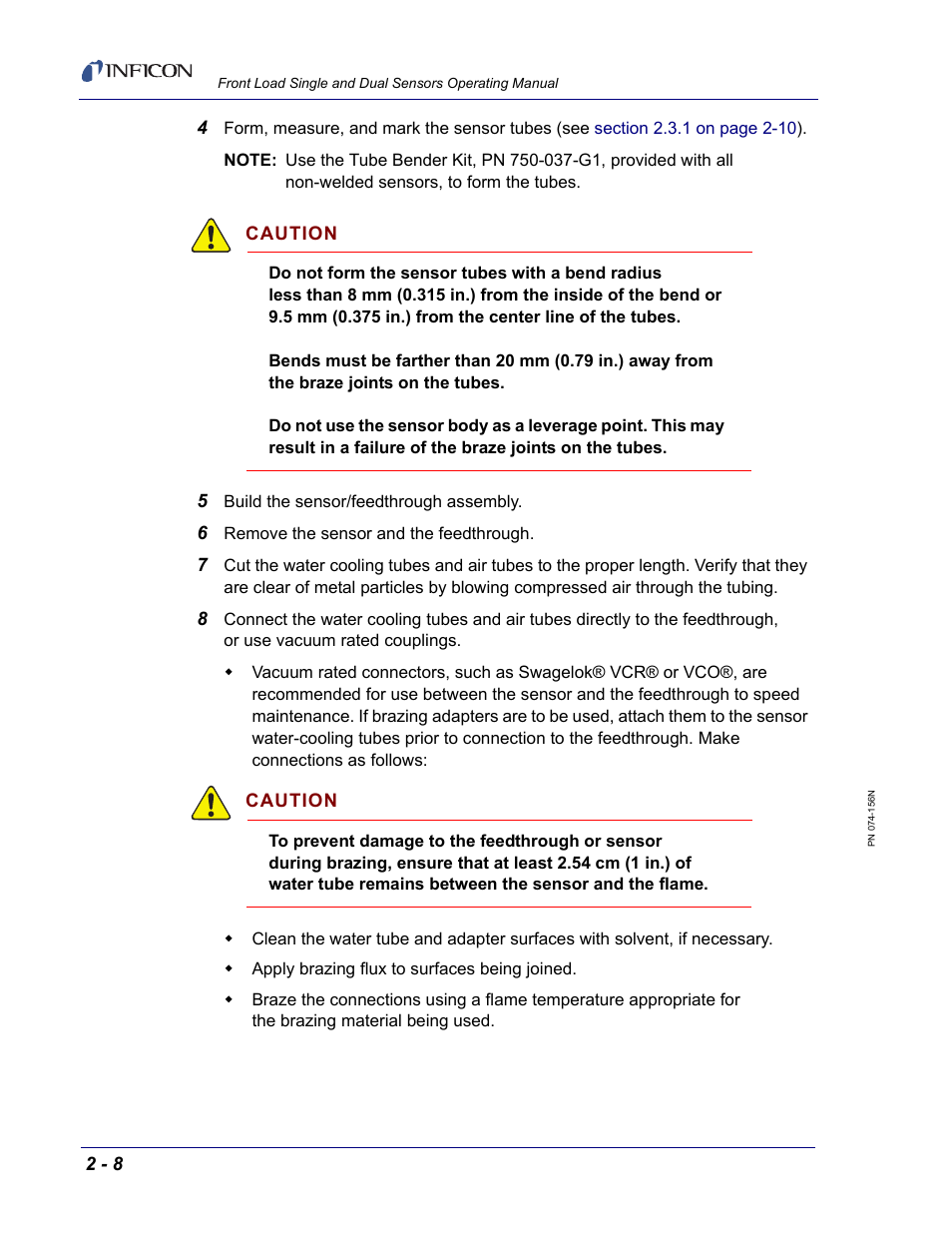 INFICON Front Load Single Sensor User Manual | Page 54 / 90