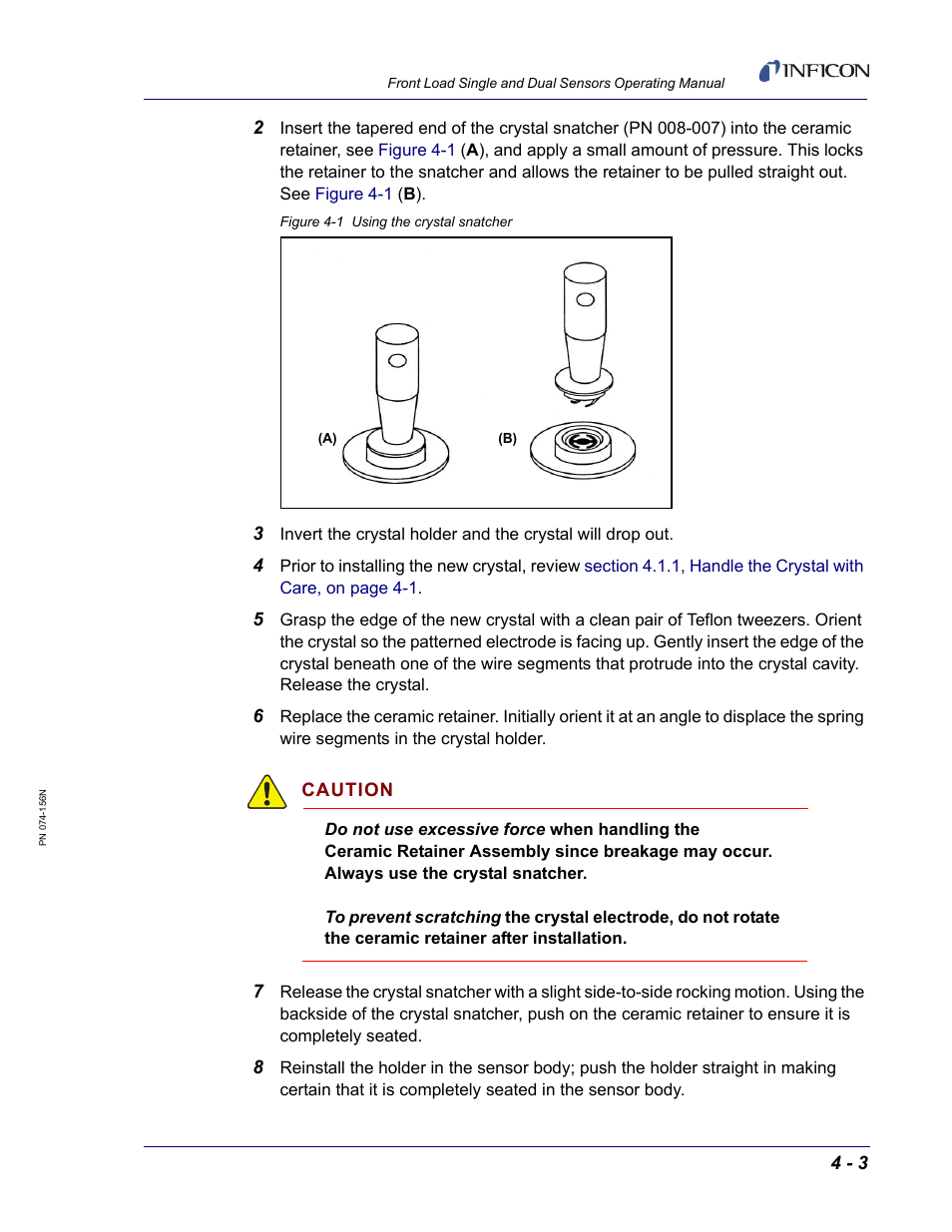 INFICON Front Load Single Sensor User Manual | Page 67 / 90