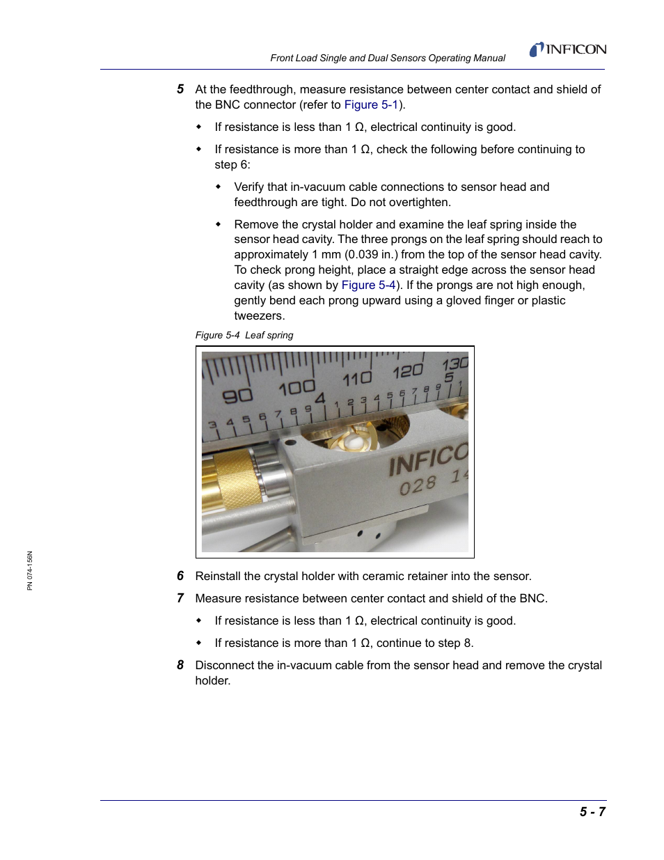 INFICON Front Load Single Sensor User Manual | Page 83 / 90