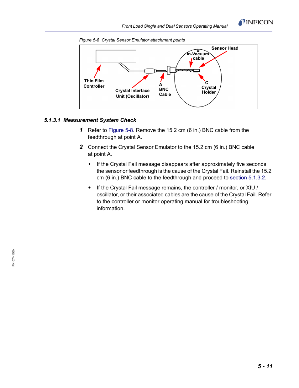 1 measurement system check, Figure 5-8 | INFICON Front Load Single Sensor User Manual | Page 87 / 90