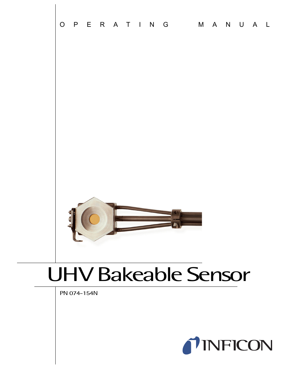 INFICON UHV Bakeable Sensor User Manual | 50 pages