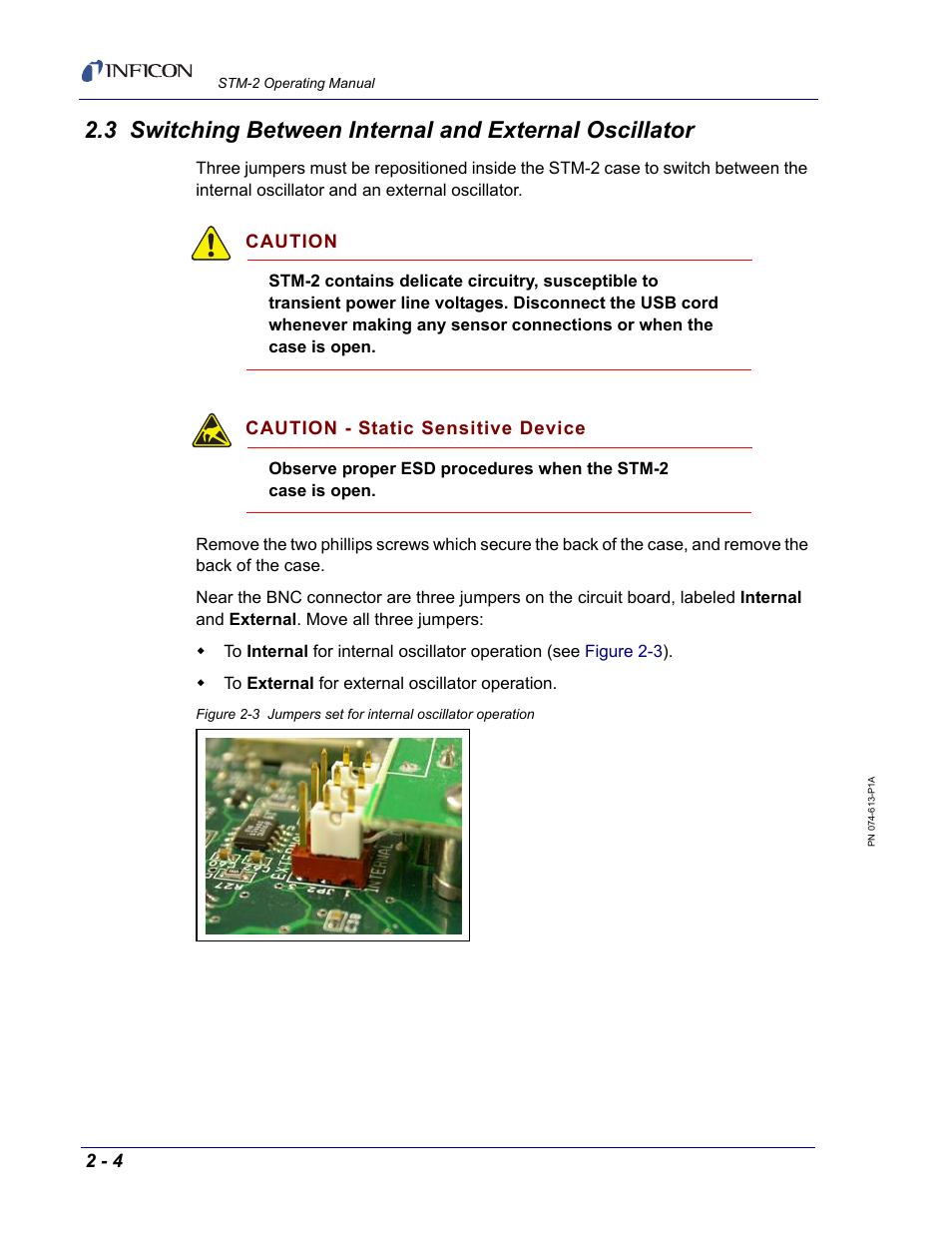 INFICON STM-2 USB Thin Film Rate/Thickness Monitor User Manual | Page 24 / 106